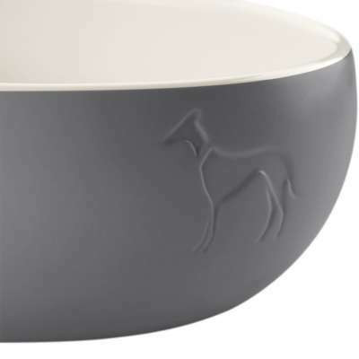 Ceramic bowl Lund - koiran ruokakuppi 1100ml Harmaa