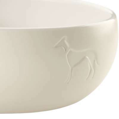 Ceramic bowl Lund - koiran ruokakuppi 1100ml Luonnonvalkoinen
