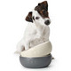 Ceramic bowl Lund - koiran ruokakuppi 1900ml Luonnonvalkoinen