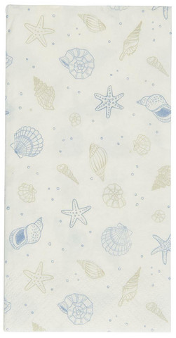 Ib Laursen paperiservetit beach shells simpukkakuvio