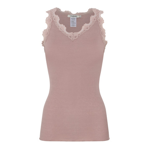 Soulmate hihaton toppi silkkimodaalineulosta vanha rosa