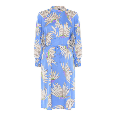 Soulmate Miro printtimekko viskoosia bright blue