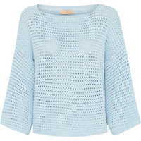 Marta puuvillaneule blue one size