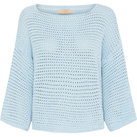 Marta puuvillaneule blue one size