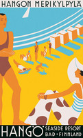 Come to Finland Hanko seaside resort juliste 50x70 cm