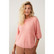 Yaya lyhythihainen neulepusero Vintage pink melange