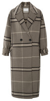 Yaya villakangastakki ruudullinen cashew brown dessin