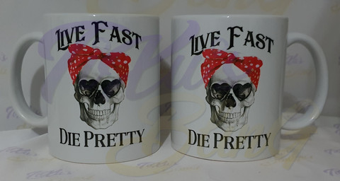 Live Fast - Die Pretty - Color Bow