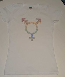 Pride Transgender Paita Lady Fit malli -Valkoinen