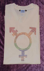 Pride Transgender Paita  (miesten, valkoinen)