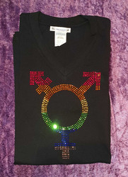 Pride Transgender Paita (Miesten paitamalli, musta)