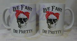 Live Fast - Die Pretty - Color Bow