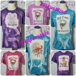 Ripper Style - Live Fast Die Pretty Skull Punainen
