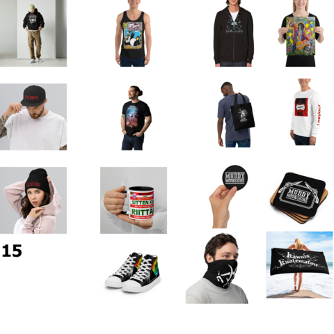 15 product webstore