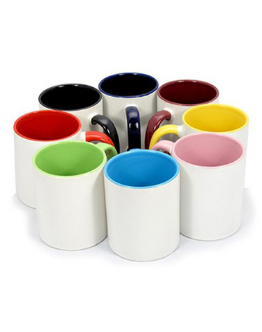 Two-Colour mugs for own selling