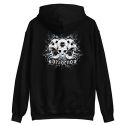 Dead End Finland - Skulls - Vetoketjuhuppari