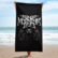 One Morning Left - Black Metal Sloth - Beach Towel