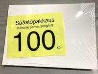 Kartonkia säästöpakkaus 100 kpl