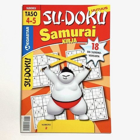 Sudoku Samurai nr 2 10 kpl 0,79€ kpl (Ovh hinta 3,90€)