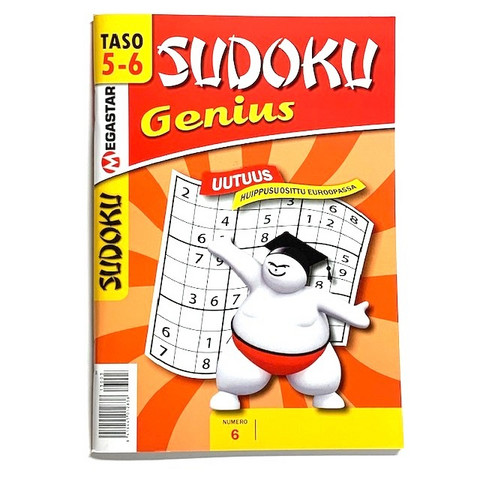Sudoku Genius nr 6  10 kpl 0,85€ kpl (Ovh hinta 3,90€)