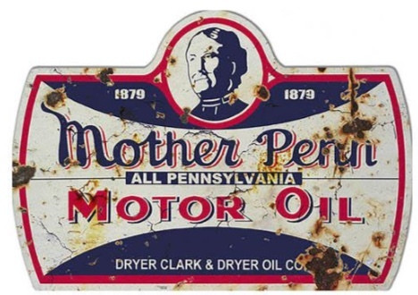 Öljy-yhtiö Motor Peral peltikyltti