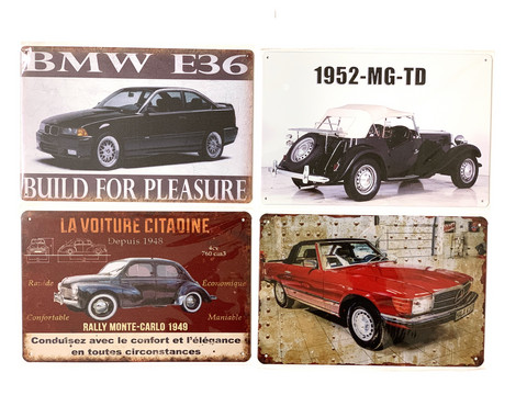 Nostalgisia  Eurooppa autojen peltikylttejä 27 kpl 2,50€ kpl lajitelma 4