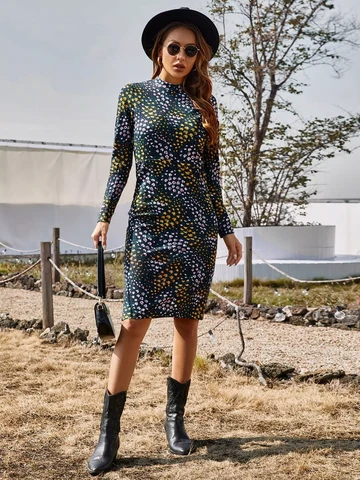 Naisten Floral mekko koko 36