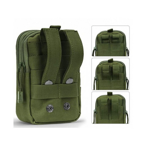 Military laukku vyöllä vihreä