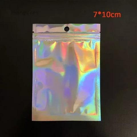 Hologrammi pakkauspussi ripustin reijällä 50 kpl 7,5x10cm