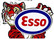 Huoltoasema Esso iso peltikyltti