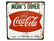 Nostalgisia Coca-Cola peltikylttejä 24kpl 3,50€ kpl