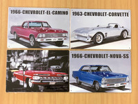 Nostalgisia  Chevrolet peltikylttejä 30 kpl 2,50€ kpl Ovh 10,00€ kpl