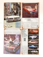 Nostalgisia  Pontiac autojen peltikylttejä 24 kpl 2,50€ kpl Ovh 10,00€ kpl