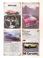 Nostalgisia  Chevrolet peltikylttejä 36 kpl 2,50€ kpl Lajitelma 2