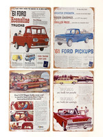 Nostalgisia  Ford autojen peltikylttejä 38 kpl 2,50€ kpl Lajitelma 2