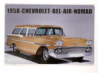 Nostalgisia  Chevrolet peltikylttejä 35 kpl 2,50€ kpl Lajitelma 3