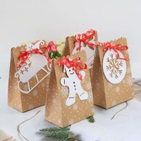Joulu lahja kartonki pakkaus +tarvikkeet 12 kpl 0,35€ kpl