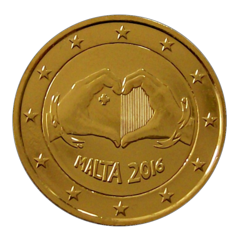 Malta 2 € 2016 Rakkaus kullattu