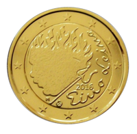 Suomi 2 € 2016 Eino Leino kullattu