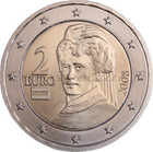 Itävalta 2 € 2015 Bertha von Suttner UNC