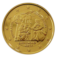 Slovakia 2 € 2017 Universitas Istropolitana kullattu
