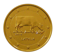 Latvia 2 € 2016 Maatalousala kullattu