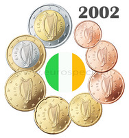 Irlanti 1s - 2 € 2002 UNC