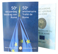 Belgia 2 € 2007 Rooman Sopimus coincard