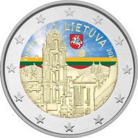 Liettua 2 € 2017 Vilna väritetty