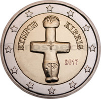 Kypros 2 € 2017 Pomosin idoli UNC