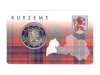 Latvia 2 € 2017 Kurzeme BU coincard