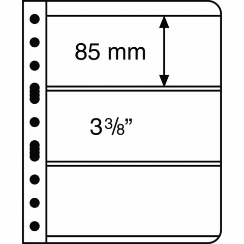 Leuchtturm Vario 3S- välilehti, 5-pack, musta tausta