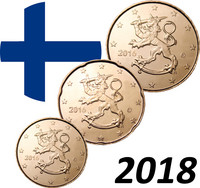 Suomi 10 - 50 senttiä 2018 UNC