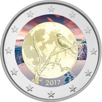 Suomi 2 € 2017 Suomalainen luonto väritetty